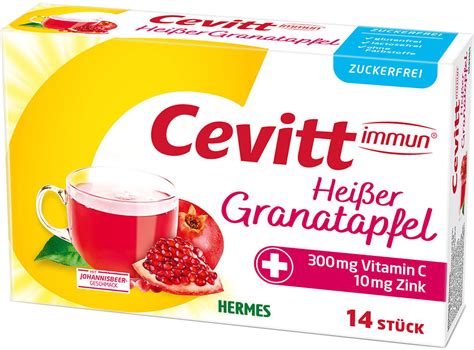 Hermes Cevitt immun heißer Granatapfel zuckerfrei Granulat